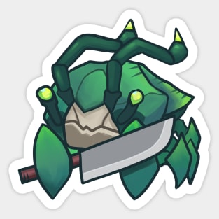 Armed scuttler Sticker